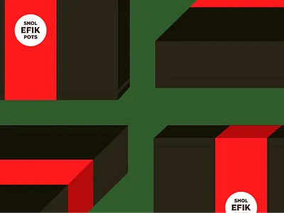 Isometric Box Illustration for Smol Efik Pots design illustration lagos nigeria