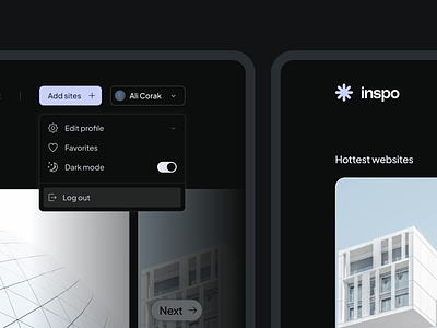 Saas Landings / inspo page clean dark mode dashboard design figma inspiration logo saas ui ux