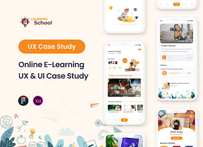 E-learning Mobile App UX & UI Case Study app design app ui design app ux ui case study case study design e learning e learning mobile app education education app education app case study education app uxui case study mobial app shamimuxui ui ui design uiux ux ux case study ux design uxui