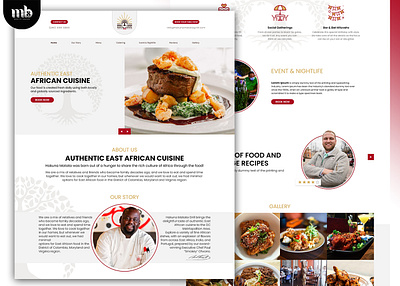 Hukuna Matata Cuisine Restaurant (UI Design) branding design graphic design logo r ui ui design ui ux web web design