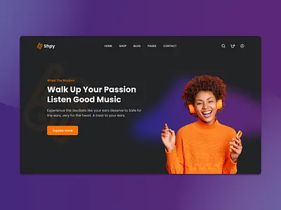 Online shop header design | UI Design design header design hero section landing page top navigation typography ui ui design ui designer ui inspiration uiux ux design web design website design
