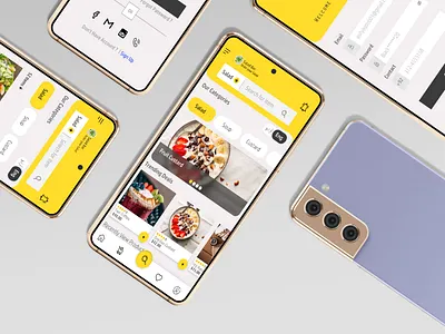 Salad bar Ecommerce app ui design adobe xd app ui ecommerce figma food ordering app mobile app prototype screen design ui ui design uiux visual design wireframe
