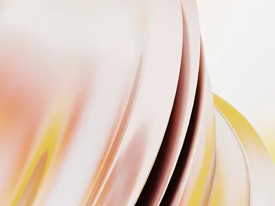 3D Abstract Render 3d abstract background banner blender blender3d curves flow gradient header organic pink render visuals wallpaper warm wave waves yellow