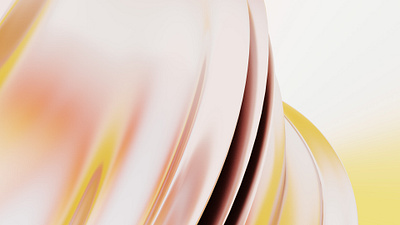 3D Abstract Render 3d abstract background banner blender blender3d curves flow gradient header organic pink render visuals wallpaper warm wave waves yellow