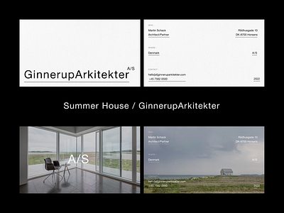 CONCEPT FOR GinnerupArkitekter design typography ui ux