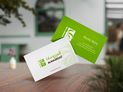 ALMAZROAT Logo Design arabic logo arabic typo behance project branding design dribble shot dynamic graphic design green illustration leaf logo logo design modern palm palm design typo vector