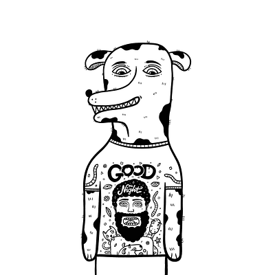 Dog dog linework