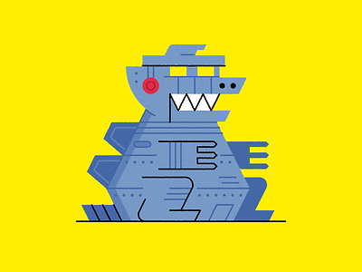 Lil' Mechagodzilla character design godzilla illustration japan kaiju mecha mechagodzilla monster robot