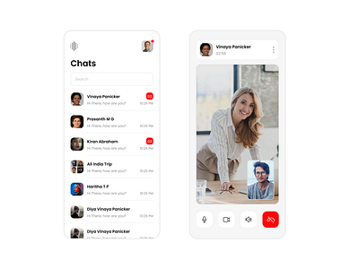 Video Call App android app chat mobile app design ui ux