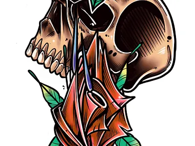 Crying Skull art artwork bold cool design drawing drawn graphic design illustration poster art print sketch tattoo art visual art