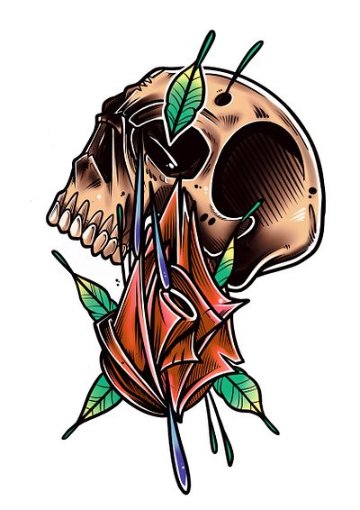 Crying Skull art artwork bold cool design drawing drawn graphic design illustration poster art print sketch tattoo art visual art