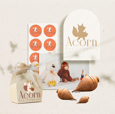 Acorn Toy Company branding design graphic design illustration logo pack packaging typography