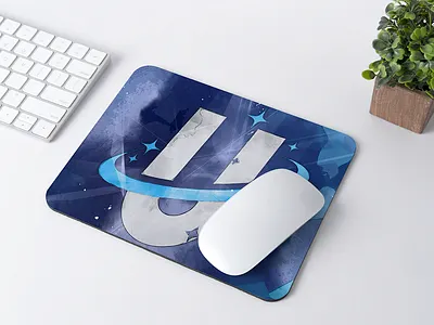 Gaming mouse pad design for gaming company branding graphic design logo