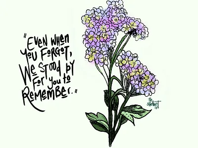 Inktober, Day 6, BOUQUET