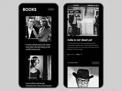 If my personality was a website layout migra mobile ui monogram pangram personality typography visual design