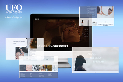 UX/UI Design Project - Integra SkinLab branding design freelancer freelancing graphic design hire me logo photoshop redesign ui ux vector web design webflow website