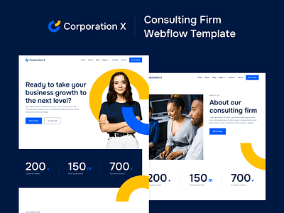 Presentation - Corporation X Webflow Template company