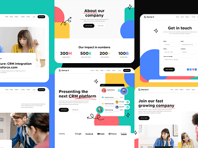 Pages - StarUp X | Simple Startup Webflow Website Template multi layout