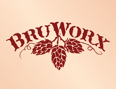 BruWorx Logo branding design graphic design logo vector