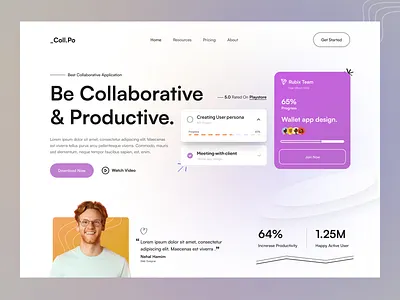 Task Manager Landing Page. analysis analytics clean data feature homepage landing page management product design saas saas landing page simple task management task manager tech typography ui uiux user interface website design