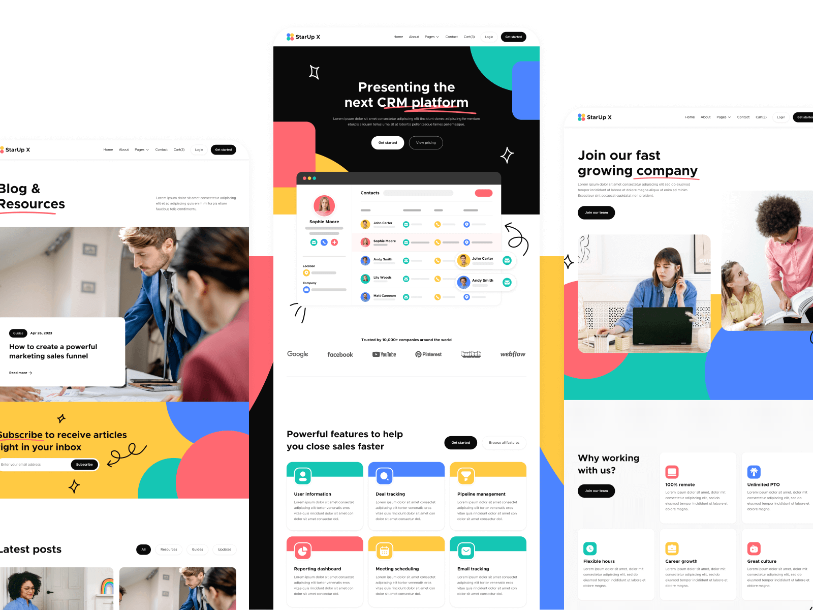 Other Pages - StarUp X | B2B Startup Multi Layout Webflow Templa by ...