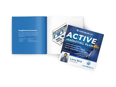 Mini Real Estate Marketing Plan 3d analog book booklet branding character estate illustration marketing mockup pamphlet print real realestate realtor vector website