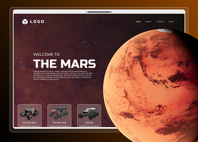 The Mars branding design graphic design illustration logo the mars the mars ui the mars uiux the mars ux the mars website ui ui designer uiux ux web design