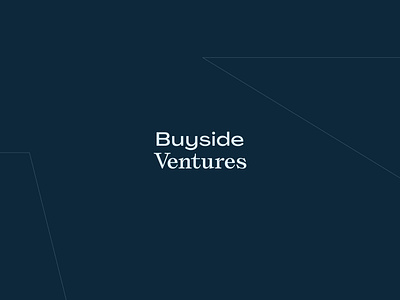 Buyside Ventures Branding brand brand identity branding design graphic design logo typographic typography