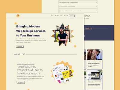 Revamped Portfolio Page branding design ui ux web design