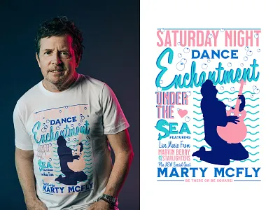 Back to the Future - Marty McFly Merch 1980s 80s apparel back to the future dance design drawing guitar illustration marty mcfly merch retro shirt vector art vector illustration vintage