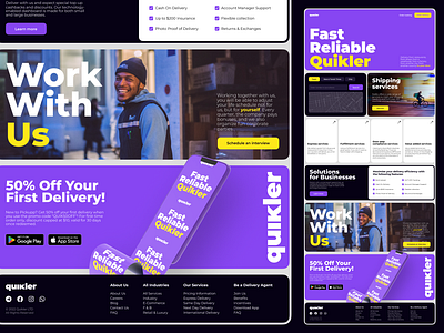 Website of the delivery service branding delivery delivery service design ui ui design ux web design web site delivery website design