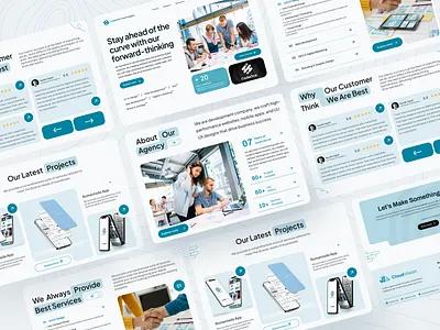 Software Development Company about us branding clean design clients section hero section landing page landing page design minimalist design software company landing page software compmay design ui design ui ux ux design visual design website website design