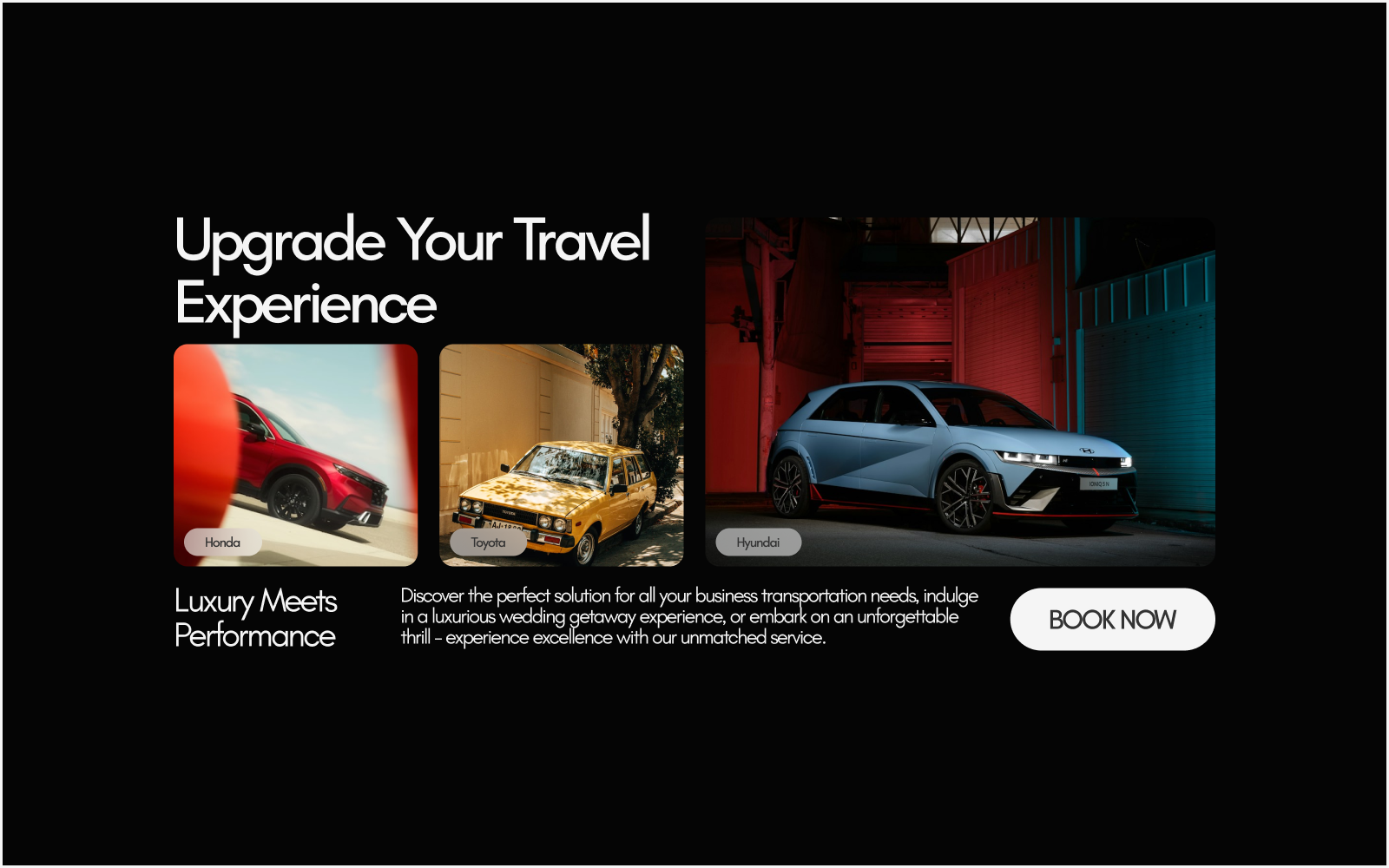 RentCar - shot #001 bento clean concept dark design minimal rent rentcar section shot sketch ui vehicle