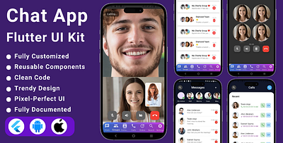 NeoChat | Flutter Chat App UI Kit | Flutter Template flutter template flutter ui kit ui ui kit voice calls