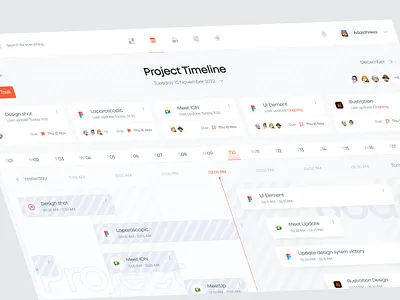 Project Timeline Dashboard activity calender clean dashboard manage management minimal plan project saas schedule task task management team ui uiux