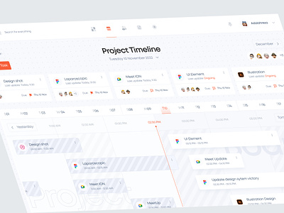 Project Timeline Dashboard activity calender clean dashboard manage management minimal plan project saas schedule task task management team ui uiux