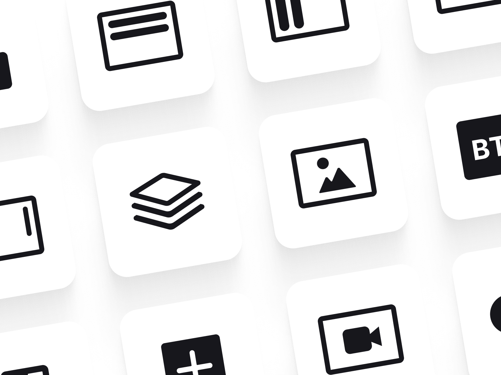 UI Builder Icons icon set icons no code ui ui builder ux