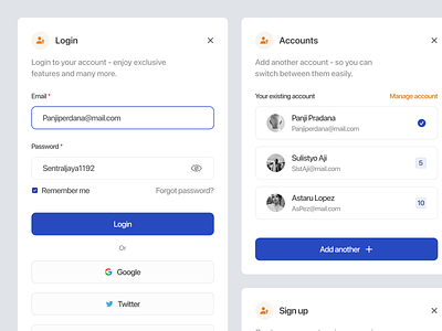 Forms account app design components create account design forgot password forms login manage account mobile password product product design register sign in sign up ui ui design uiux web
