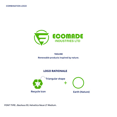 Ecomade Industries LTD branding graphic design logo