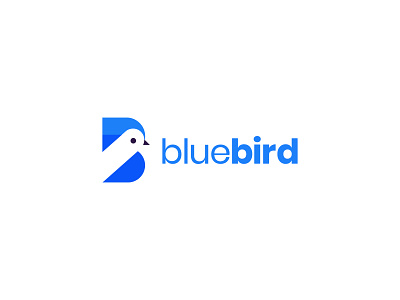 BlueBird animal app logo b logomark bird blue branding cute design icon letter b logo logo designer logotype minimal modern negative space logo simple symbol vector