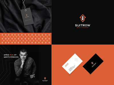 Suitrow Men's Fashion Branding arrow brand identity branding fashion brand logo design mens fashion minimal minimalist simple suit tie