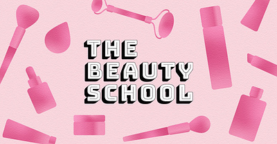 The Beauty School branding design graphic design illustration logo