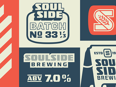Batch No 33 1/3 beer branding brew logo type typography vector