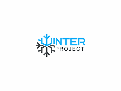 Winter project logo concept brand branding design graphic graphic design illustration logo ui ux vector