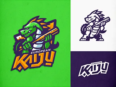 KAIJU bold branding character design design esports gaming logo illustration logo sportslogo vector