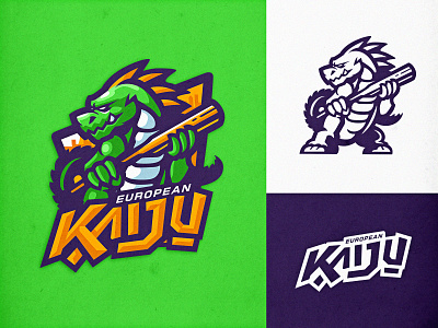 KAIJU bold branding character design design esports gaming logo illustration logo sportslogo vector