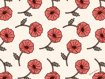 Poppies floral flower muted pattern pattern design poppies print remembrance day veterans wallpaper