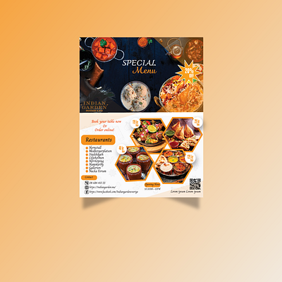 Food flyer design graphic design illustration vector