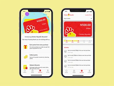 CR REWARDS design ui ux