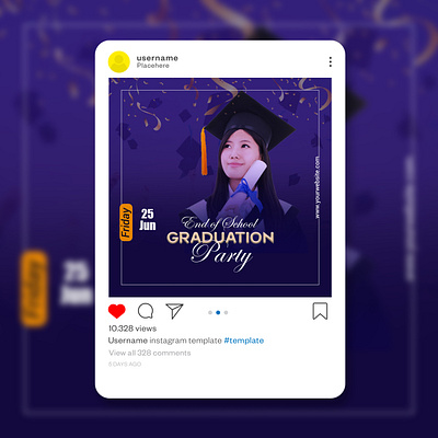 Graduation Banner | Social Media Post Design ad advertiging birthday branding cover design facebook ad facebook post flyer graphic design instagram ad instagram post marketing banner promotion shot social media ad banner social media banner social media post design template ui